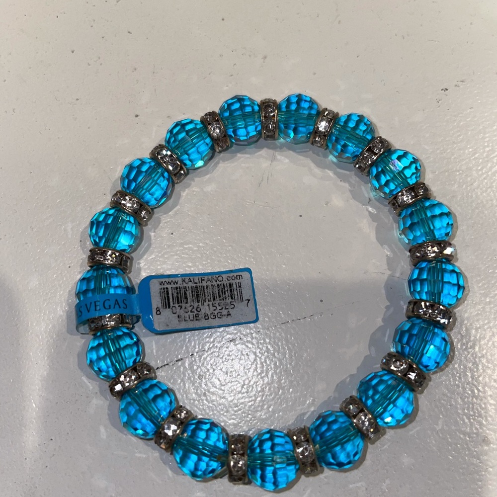 Las Vegas Turquoise blue crystal bracelet